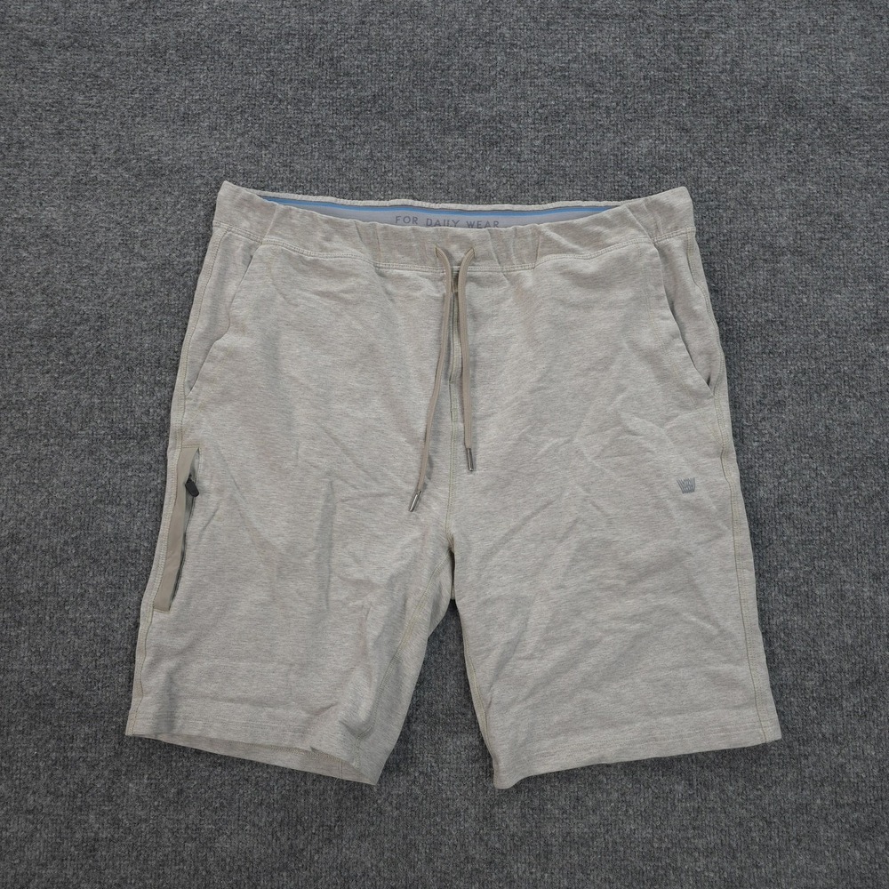 Mack Weldon Shorts Mens XL Gray Ace Sweatshort Lounge Gym Training Athletic